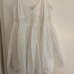 Aeropostale White Eyelet Cotton Mini Dress